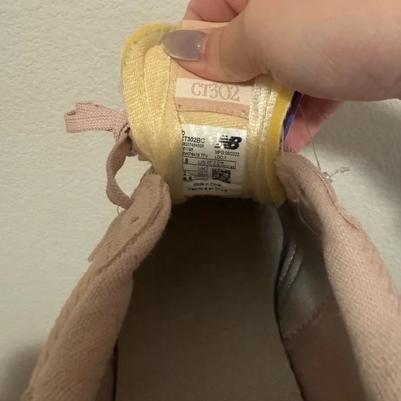 New Balance CT302 Pink Corduroy Sneakers - Picture 4 of 4